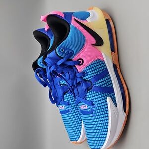 Nike LeBron Witness VII 7 Hyper Royal Pink Black Multi Men's9.5